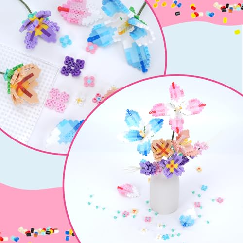 Meland Fuse Beads Kit, 5MM 11,000 Beads in 36 Colors, Crafts for Ages 5-12 - size: 11000 pcs without Iron