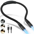 Rechargeable Hands-Free Neck Light with 3 Adjustable Color Modes, Black - color: Black