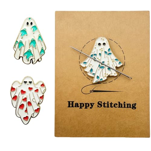 PARKUVALLEY 3pcs Cute Enamel Ghost Needle Minder - size: 3pcs Ghost