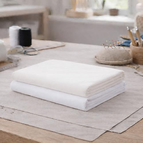 100% Cotton Fabric 10 Yards 59 Inch Width White - color: White, size: 10 YARDS