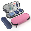Insulin Pen Cooler Travel Case with 2 Reusable TSA Approved Ice Packs, Diabetic Medication Insulated Cooler Bag for Insulin Pens and Other Diabetic Supplies Storage Pink - color: Pink
