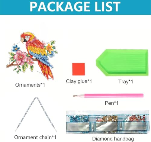 ARPADAMO Bird Diamond Art Kits for Adults, Acrylic Hanging Suncatcher - color: DP05095