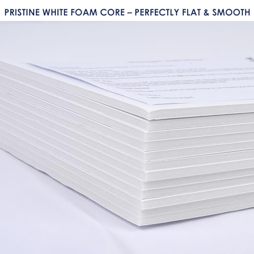 Foam Board 24 x 36 x 3/16"(5mm), Foam Core Board Sheets, White Poster Board - size: 24x36 in 12 Pack