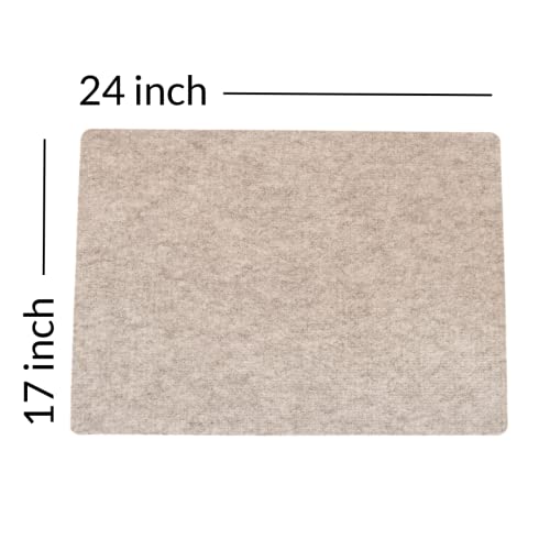 Madam Sew Natural Wool Pressing mat for Quilting |100% Wool Felt Ironing Pad | Wool Ironing Mat for Quilters,Crisp Seams on Quilt Blocks,Sewing Projects & Embroidery- Ironing mat for Sewing XL17”x24” - size: 17” x 24”