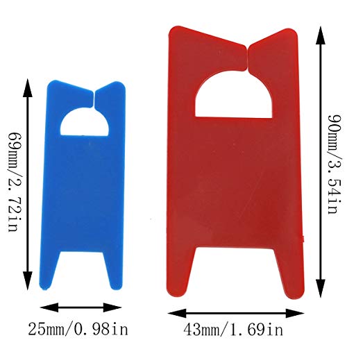 E-outstanding 12PCS Yarn Bobbins Yarn Thread Bobbins for Knitting, Random Color 2Size (6PCS for Each Size)