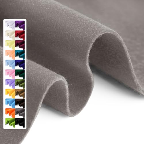 Light Gray Soft Felt Sheet, 36" x 36", 1.6mm Thick Acrylic Felt Fabric - color: Light Gray, size: 36 inch x 36 inch