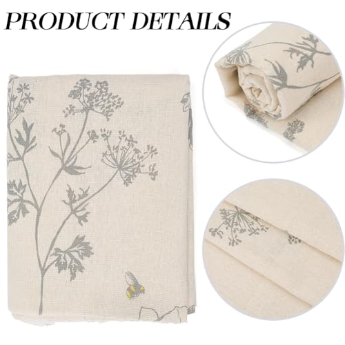 1 Yard 63 Inch Mixed Color Cotton Linen Fabric Floral Pattern for Sewing Making Quilting DIY Home Decor DIY Crafts - size: 1600MM, style: Flower