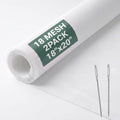 2 Pack 18 Mesh Needlepoint Canvas, 20" x 18" Cotton Blank Canvas - color: 18 Mesh-18*20"-2P