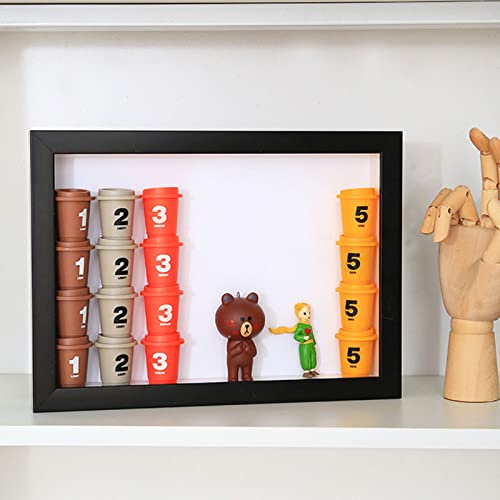 Muzilife 8x10 Small Shadow Box Wood Picture Frame, HD Glass, 2PCS, Black - color: Black, size: 2pcs 8X10