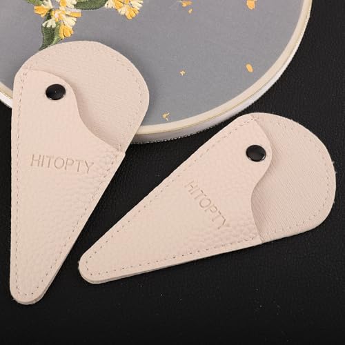 Small Sewing Scissors Protective Cover, White, 2-Pack - color: white