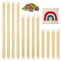 12PCS Stretcher Bars for Needlework w 100 Tacks for Women's Birthday Gifts - color: Natural-12pcs