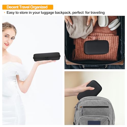 Elonbo Diabetic Supplies Travel Case for Glucose Meter Diabetes Testing Kit - color: Black+ Inside Orange