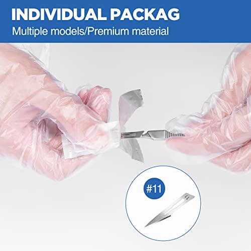 YixangDD 21PCS 20 Scalpel Blades with #11 Scalpels Surgical Sterile Blades - color: 21 Pcs Handle and Blades #11