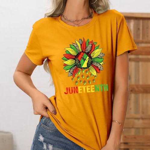 DTF Transfers Ready to Press - 4 Sheets Juneteenth Iron on Decals with Black Men Sunflower Shoes Black History Patterns Iron on Transfer Patches for June 1865 Party T Shirts Clothes Bag DIY Decoration - color: Juneteenth A