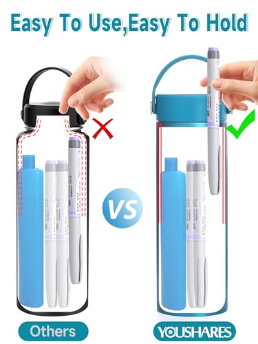 48H Insulin Cooler Travel Case TSA Approved with ℃/℉ Temperature Display - color: 01_ice Blue