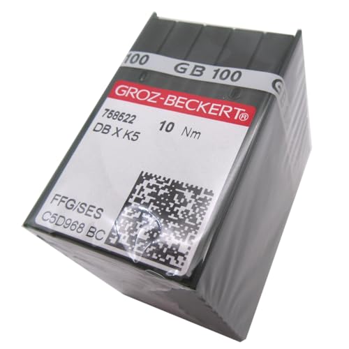 ckpsms Groz-Beckert Needle in Clear Plastic box-100PCS Groz Beckert DBXK5 FFG/SES Industrial Embroidery Needles Compatible with/Replacement for Tajima Brand Barudan Brand SWF Brand (Size:75/11)