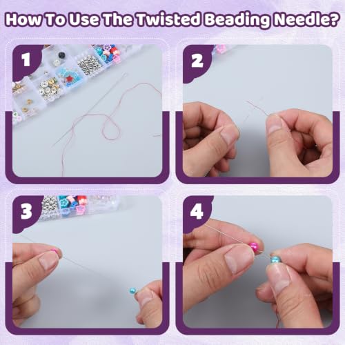 12pcs Twist Seed Bead Needle, 5.5inch Beading Needles - style: style 2