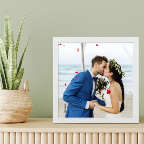 Lawrence Frames 755888 White Wood 8x8 Picture Frame - Gallery Collection - color: White, size: 8x8