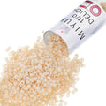 Miyuki Delica Seed Beads - color: DB0204 - Opaque White Glazed Luster
