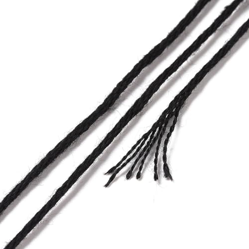 12 Skeins 2 Colors 6-Ply Polyester Embroidery Floss Cross Stitch Threads for Jewelry Making Bracelet Stitching Craft Supply 0.5mm,Black & White - color: 12 Skeins,black & White