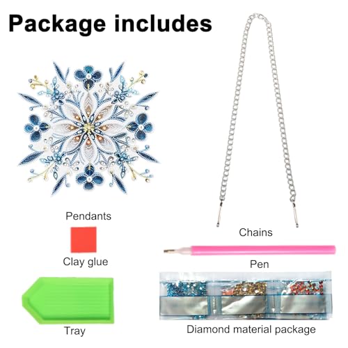 JISHSHAY Diamond Painting Pendant Flower Diamond Art Hanging Ornament Flower Gem Art Window Hanging Gem Painting Wind Chimes Mosaic Kits for Adults Windchimes Embroidery Suncatchers Sun Catchers - color: Flower 1
