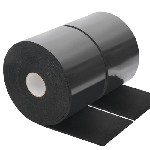 QILIMA Black 2 Rolls Felt Strips with Adhesive Backing, Heavy-Duty Felt Tape DIY for Heavy Furniture Home Improvement,0.2 x 4 Inch x 202 Inch - size: 0.2 x 4 Inch x 202 Inch