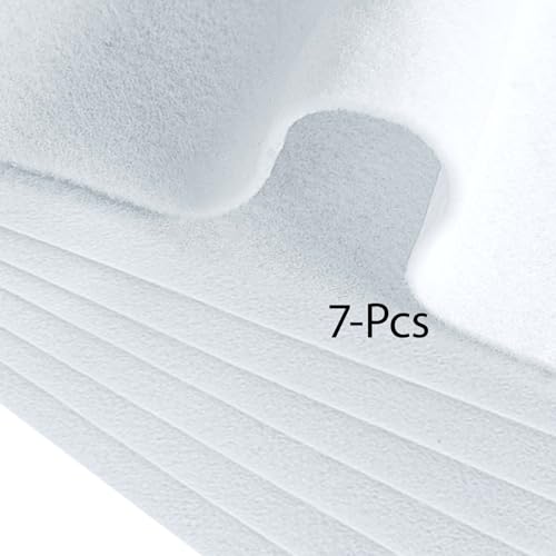 Jtnohx Soft Felt Sheets Color Felt Fabric for Sewing White 7Pcs 8"x12" 1mm - color: White