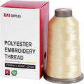 BAI Polyester Embroidery Machine Thread 5000 Yards Cream Yellow+691 - color: Cream Yellow+691
