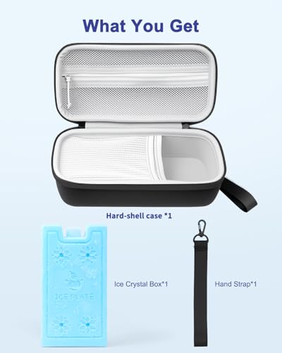Medication Cooler Travel Case with Ice Pack for Portable Zepbound Mounjaro