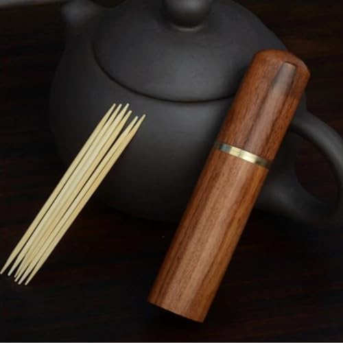 4 Pack Sewing Needles Storage Case with Copper Thread Wooden Box Container Organizer Holder Keeper for Embroidery Needle Darning Tapestry Leatherwork Craft Knitting Toothpick Pill Bead
