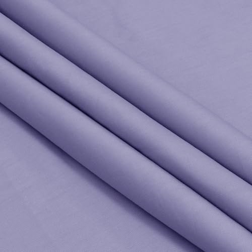 Homiest Lavender Cotton Broadcloth Fabric by The Yard, 1Yard x56In - color: Lavender, size: 1 Yard
