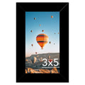 JCJMY 3x5 Picture Frame Black for Tabletop, 3 x 5 Photo Frame with Shatter Resistant Plexiglass, Sturdy 3 by 5 Poster Frame, Black - color: Black, size: 3x5 inch
