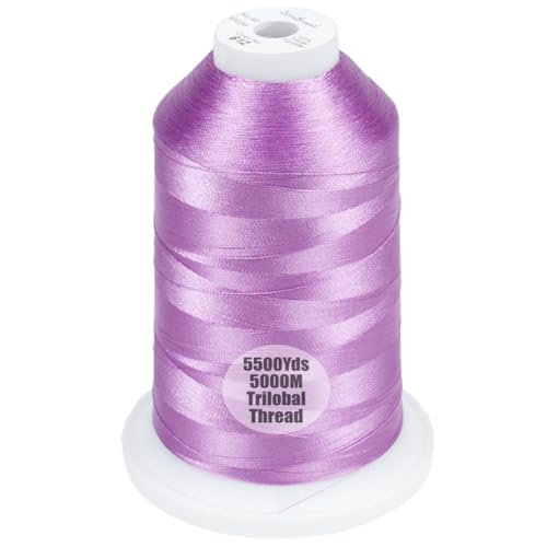 Simthread 5500Yds/5000M 40WT Polyester Embroidery Thread Lilac 612 - color: Lilac-612