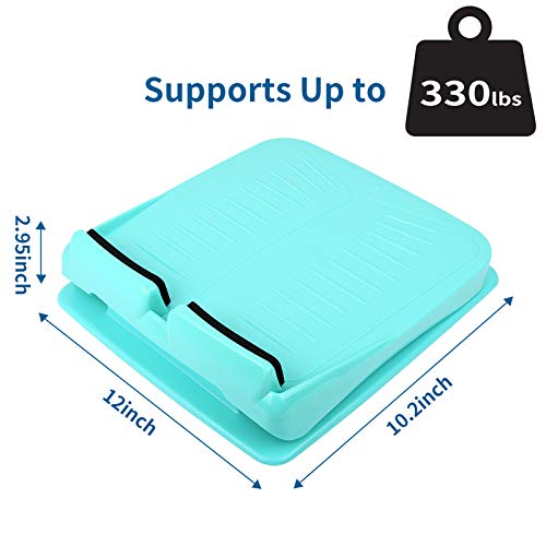 Slant Board, Calf Stretcher Ankle and Foot Incline Board for Stretching Tight Calves or Plantar Fasciitis Adjustable 4 Level (330 lb Capacity), Strength Training Equipment Leg Machines - color: Bule