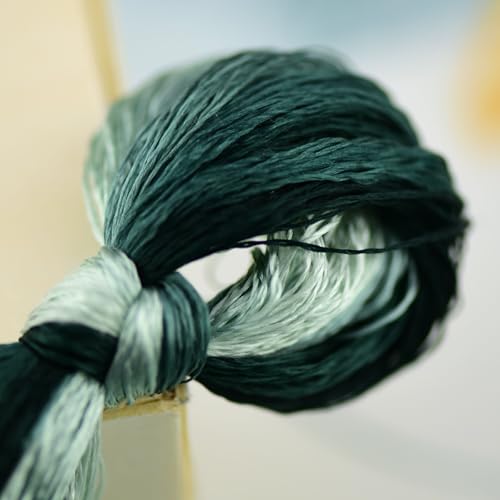 Natural 100% Mulberry Handmade Embroidery Silk Thread Silk Floss (47) - color: 47