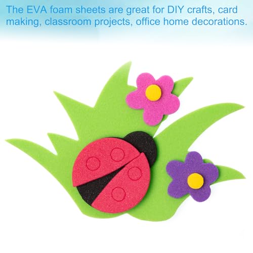PATIKIL EVA Foam Sheet 10Pcs 12x8 Inch 2mm Thick Brown - color: Brown