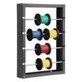 VEVOR Wire Spool Rack, 4 Adjustable Rods, Cold-Rolled Steel Wire Spool Holder Wall Mounted for Multi-Spools, Wiring Storage, 150 lbs Capacity Cable Dispenser, for Electrical Industrial Retail Use - style: Wire Spool Rack