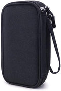 Diabetic Supplies Travel Case Organizer for Test Strips, Lancets, Needles, Lancing Device, Glucose Meter, Alcohol Wipes, Insulin Pens, Syringes, Diabetes Testing Kit Storage Bag (Black) - color: Black