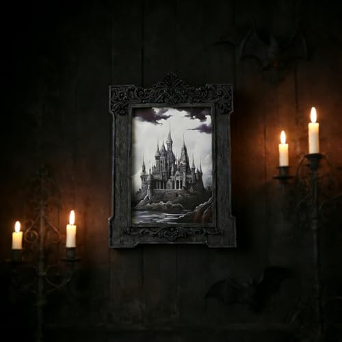 SIKOO Gothic Picture Frame 5x7 Ornate Victorian Black Vintage Picture Frames with Arch Design Tabletop and Wall Mount Display Gothic Victorian Decor - color: Black, size: 5 x 7