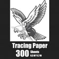 Waybas 300 Sheets A4 Tracing Paper, White Translucent Sketching Paper for Pencil Ink Markers (8.5 x 11.5 Inch) - color: 300 Pcs