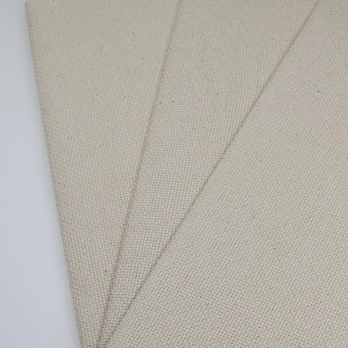 KCS 3 pc of 12" x 18"(30cmx45cm) 16 Count Cotton Aida Cloth Cross Stitch Fabric (Oatmeal,16CT) - color: Oatmeal, size: 16CT
