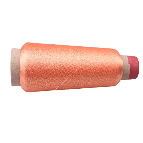 Lingt Orange Shining Sparkle Metallic Threads Machine Embroidery - 5000 Yards per roll - color: light orang