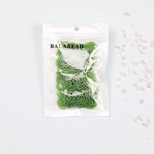 11/0 Glass Seed Beads Hanks (3 Meters, 6000pcs), 9 Meters Green Silver Lined Strand Hanks - color: Green-Sliver Lined