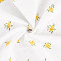 1.75 Yards Floral Patterned Fabrics Yellow Flower Printed Beige Cloth Base Patchwork by The Yard Polycotton Quilting Flowers Fabric for Sewing Making Upolstery Accessories DIY Craft Supply - size: 1600MM, style: Yellow Flower