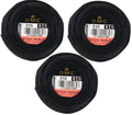 DMC Pearl Cotton Black Thread Balls-3 Packs, Size 8, DMC 116 8-310, 95 Yards,% 100 Cotton, INCELER Bundles - color: Black 3 Packs