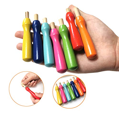JNENERY Needle Felting Tools, 38 Pcs Felting Needles - Needle Felting Supplies with 3 Sizes Felt Needles(36 Gauge, 38 Gauge, 40), Color Wooden Handle Holder for Felting