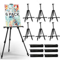 RRFTOK 6 Pack 17-66 Inch Art Easel Stand for Painting and Sign, Black - style: 66B 6-Pack