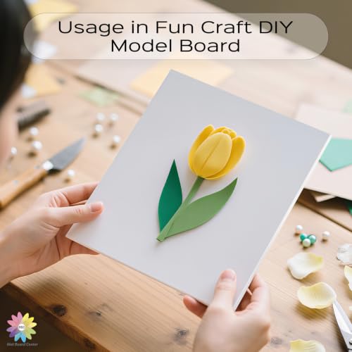 Mat Board Center 10 Pack 16x20 Self Adhesive White Foam Board 3/16" Thick - size: 16x20