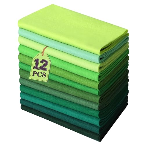 HaoFeiJH 6Pcs Felt Sheets 8"x20" (Earth Neutral 12pcs) - color: Earth Neutral 12pcs
