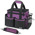 SCAVATA Compact Wearable Cleaning Caddy with Handle & Shoulder Straps - color: RoyalPurple